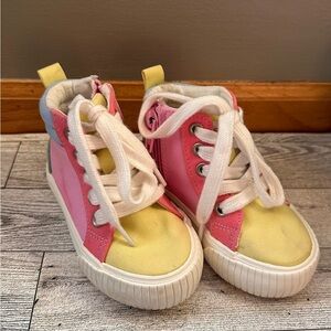 Colorful Kids High-Top Toddler Shoes - 5c